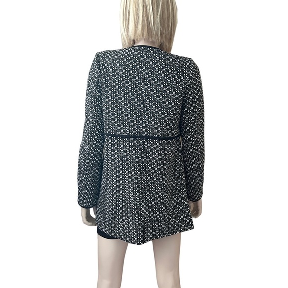 Ricki's Textured Boyfriend Blazer Jacket Open Front Roomy Trench Details S M - Picture 6 of 13